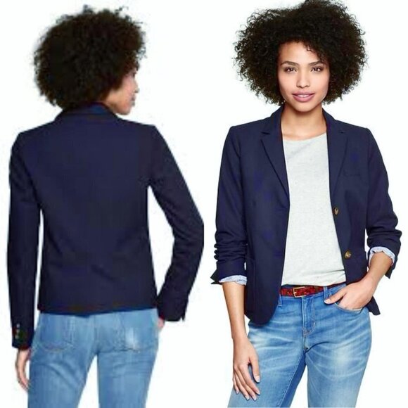 GAP Tapestry Navy Academy Blazer 2 - Picture 1 of 4
